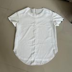 Emporio Armani Silk & Cotton White & Black T-shirt Size 40/S Photo 3