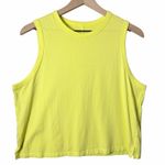 Lululemon Classic Fit Cotton Blend Tank Top Yellow Women's Athleisure Photo 0