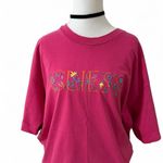 Guess Vintage 90s Women's Pink Oversized Tee Photo 0