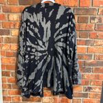Ocean Drive  womens tie dye open front cardigan black/gray L Photo 3