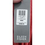 Eileen Fisher  Organic Cotton Hemp Blend V Neck Midi Dress Coral Size Medium Photo 4