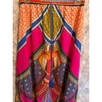 Flying Tomato Women's Boho Maxi Skirt M Multicolor Geometric Drawstring Waist Photo 6