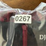 DJ Jaz Dress‎ Womens 4 Red Black Iridescent Ruched Bodycon Mini Elegant Romantic Photo 9