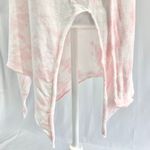 Cloth by Design New Convertible Side Slit Sweater Tie Dye Pink White Photo 8