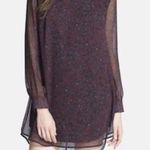 ASTR -  Floral Chiffon Back Cutout Shift Mini Dress Small Photo 0