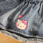 Hot Topic  Hello Kitty size 1 Pink Bow Denim Mini Skirt Plus Size nwt Photo 2