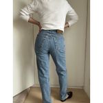 Calvin Klein Jeans 90s  Stone Light Wash W 28 High Rise Straight Leg Mom Jean USA Photo 6