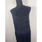 Lafayette 148 New York sleeveless beaded silk sheath dress ink blue size 2 Photo 1