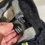 Anthropologie Anthropolgie‎ Pilcro Shimmer Glitter Denim Dark Blue Jeans Size 25 Photo 7