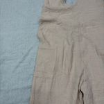 Bucket List Jumpsuit Womens Halter Neck Open Back Sz L Beige Stretch Soft Comfy Size L Photo 4