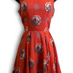 Maison Jules Hibiscus Bloom Combo Pink Sleeveless Floral Fit And Flare Mini Dress Photo 1