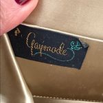 Vintage 50s/60s Gaymode Gold Floral Tapestry Clasp Lock Top Handle Purse Bag Photo 3