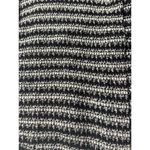 Loft  Sweater Jacket Zipper Knit Women's Large Black White Ann Taylor Office Photo 1