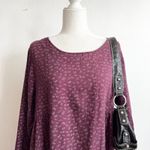 Purple Floral Lagenlook Dress Boho Minimalist Earthy Vintage‎ Mori Kei XL Photo 1