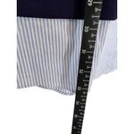 English Factory  Navy & White Oxford Pinstripe Mini Dress Sz Small NWOT Photo 7