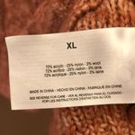 Vintage America Blues Joelie Cable Knit Wool Blend Turtleneck Sweater Orange XL Photo 3