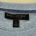 Banana Republic  silk cashmere size small pullover blue long sleeve linen blend Photo 3