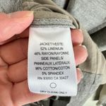 Nic+Zoe Gray Tan Lightweight Full Zip Linen Cotton Blend Bomber Jacket Size L Photo 9