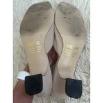 DIESSE Beige Square Toe Heeled Mules Slides Women's Designer Shoes Size 10 Tan Photo 5
