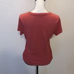 A New Day dark red casual short sleeve shirt Photo 2