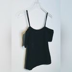 Vince Square Neck Cold Shoulder Black Crochet Knit Top Shirt Blouse Size S NWT Photo 6