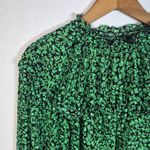 Who What Wear  Green Floral Blouse Photo 1