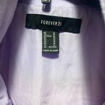 Forever 21  Sz M Colorblock Purple Pink Black Sweatshirt 1/4 Zip Long Sle… Photo 2