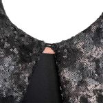Talula  Aritzia One Button Open Back Sequin Tank Top Photo 3