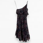 Adelyn Rae  Angie Dress One Shoulder Velvet Floral Ruffle XS New With Tags Photo 3