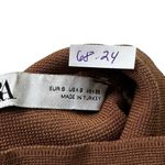 ZARA Brown Shoulder Pads Crop Tank Top Women Size Small | 68-24 Photo 3