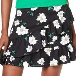 Bar III Skirt Women's Ruffled Floral Print Mini Skirt Black Size 8 Photo 0