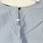 ZARA | Pinstriped Bell Sleeve Scallop Hem Top Sz XS Photo 5