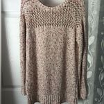 Torrid  Chunky Knit open weave crewneck Sweater women sz 0 (L) cotton blended Photo 2