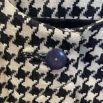 Vintage Daniel Barrett Womens 10 Blazer Black & White Houndstooth Short Jacket Photo 4