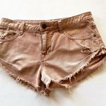 Free People  Tan Denim Cut Off Shorts Photo 0