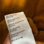 Maeve Anthropologie Maria Corduroy Babydoll Button Back Blouse Size Medium Yellow Photo 8