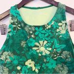 Aerie Cut out Crop Bralette Top Sleeveless Green Floral Butterflies Size Large Photo 1