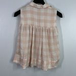 Free People  hey there sunrise plaid button down shirt size medium Photo 4