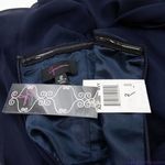 AQUA NEW  Off-the-shoulder center notch‎ Chiffon Gown In Navy, size 2 Photo 11
