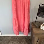 Vineyard Vines NWT  Tiered Maxi Dress Cayman Pink Womens Size Medium Short Sleeve Photo 7