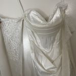 Selfie Leslie NEW! Shanice Lace Trim Sweetheart Midi Dress White slbd3366 Small Photo 4