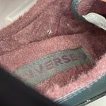 Converse Faux leather faux fur lined slide on sneaker CTAS dainty mule black currant Photo 9