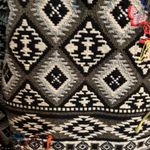 ZARA KIMONO FRINGED TRIBAL AZTEC EMBROIDERED BLAZER COAT JACKET Size XS Photo 3