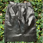 100% Genuine Leather Black Pencil Skirt Size 6 Photo 1