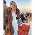 Paris Georgia Faux Leather Bootleg Pants in Mineral Blue Medium New Trousers Photo 11