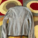 Ann Taylor Like-New Factory Grey and Black Sweater Material Blazer Medium Petite Photo 2