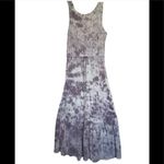 Knox Rose Purple Tie Dye Tiered Scoop Back Tank Maxi Dress Size Medium NWOT Photo 4