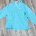 PacSun Playboy Jacket Hoodie 1/4 Zip Blue green Women's size Large Photo 5