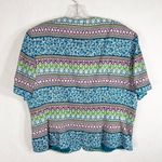 Adrianna Papell Boutique Plus Size 18 Skirt Suit Blue Silk Midi Short Sleeve 604 Photo 2