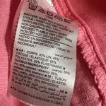 Old Navy  Pink Linen Blend Tie Shoulders Blouse Size XL Photo 4